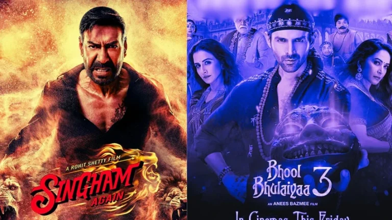 Opening Day Box Office Collection for Singham Again vs Bhool Bhulaiyaa 3